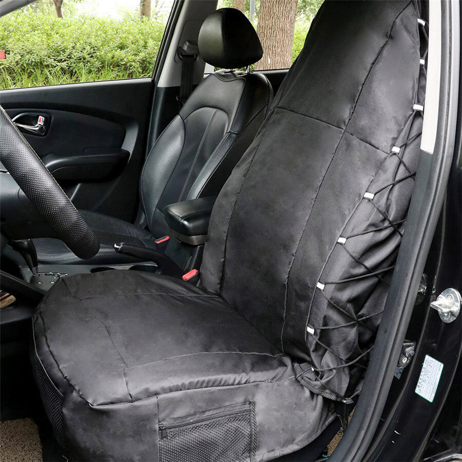 High Back Bucket for Seat Waterproof Car for Seat Covers Front Set W/Organizer Pockets