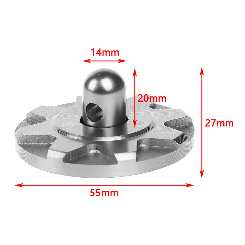 Silver Bonnet Racing Hat Pin Lock Exterior Kit Universal Aluminum