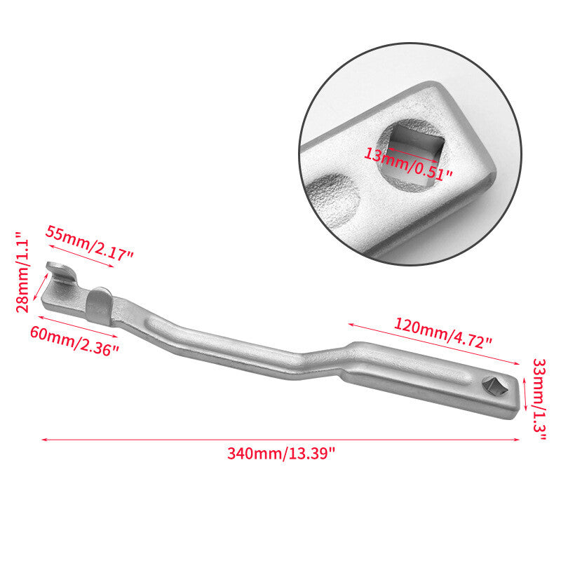 1Spanner Wrench Extension Extender Power Bar 1/2in Drive 340mm Long Universal