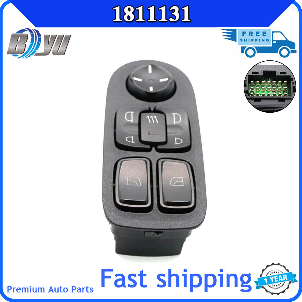 1811131 Main window control switch adjuster button suitable for DAF CF65 CF75 CF85- v