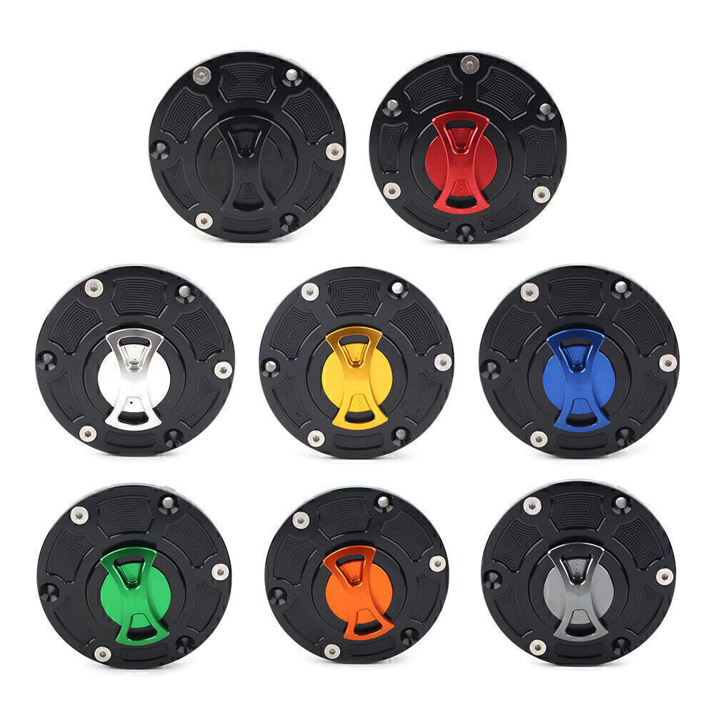 1x Black Red Gold Blue CNC Fuel Gas Tank Cap Cover Aluminum Fit for BMW G310R G310GS Q