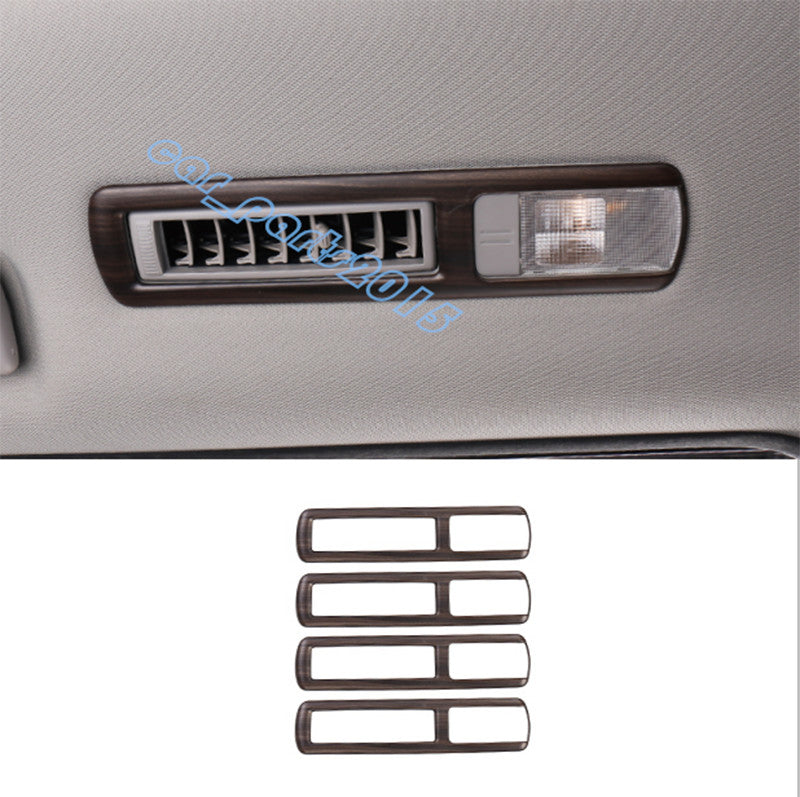 Peach Wood Grain Inner Rear Reading Lamp Cover Trim for Toyota Highlander 14-19