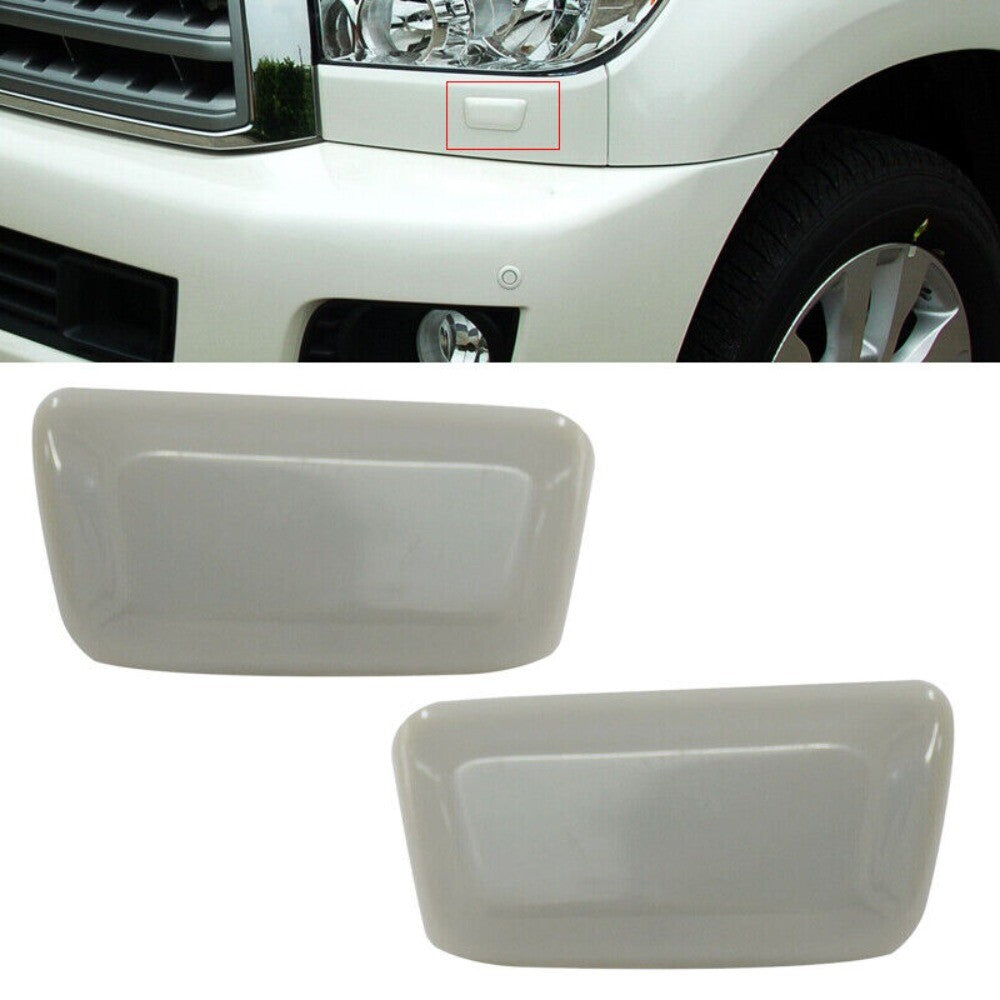 2pcs Headlight Washer Nozzle Cover Cap Left & Right For Sequoia 2008-2020 n