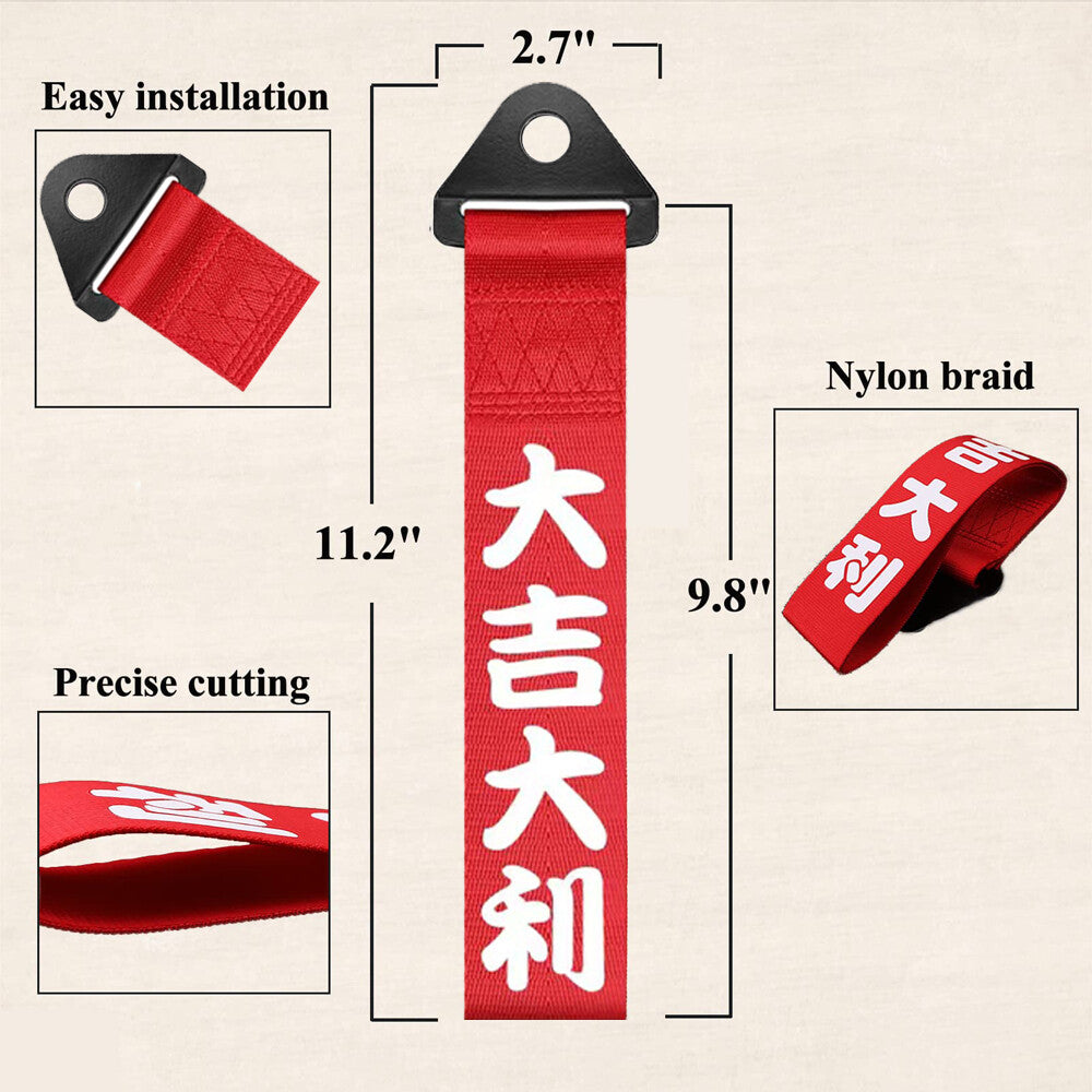 Red Universal JDM Aluminum Racing Car Rear Tow Hook Trailer Ring for Honda for Civic