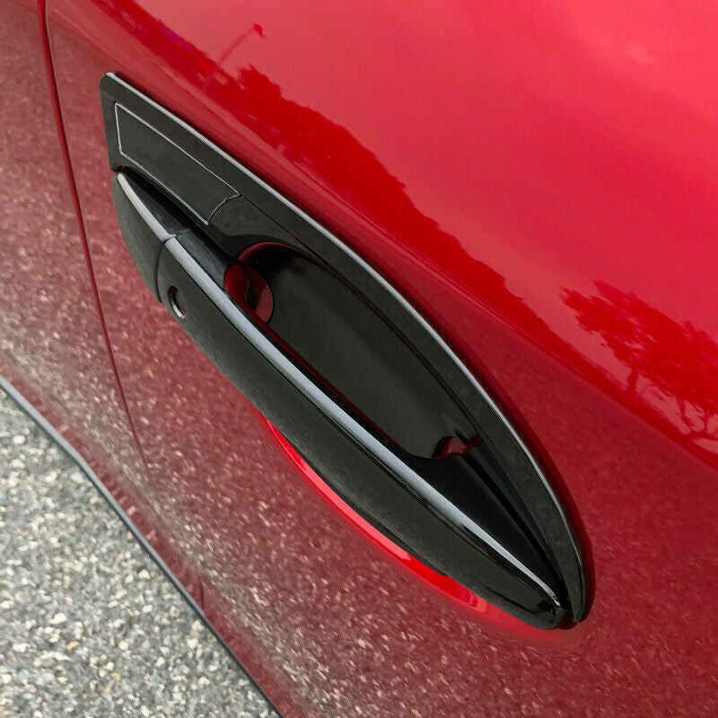 for Mazda 6 Atenza 2017-2019 Bright Black Outside for Smart Door Handle Cover Trims