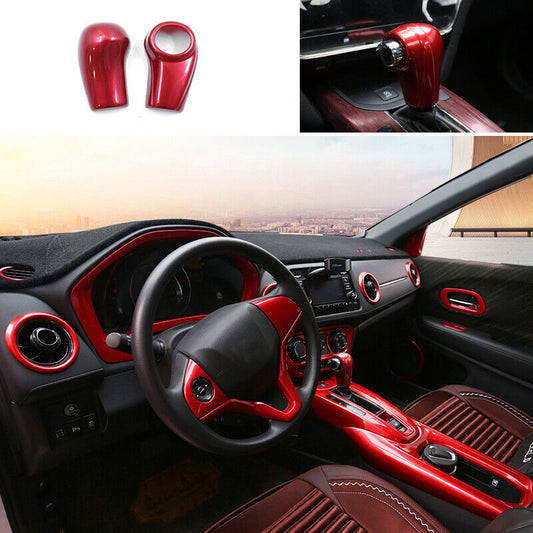 for Hyundai Kona 2018-2022 Carbon Fiber ABS Interior Door Handle Bowl Cover Trim v
