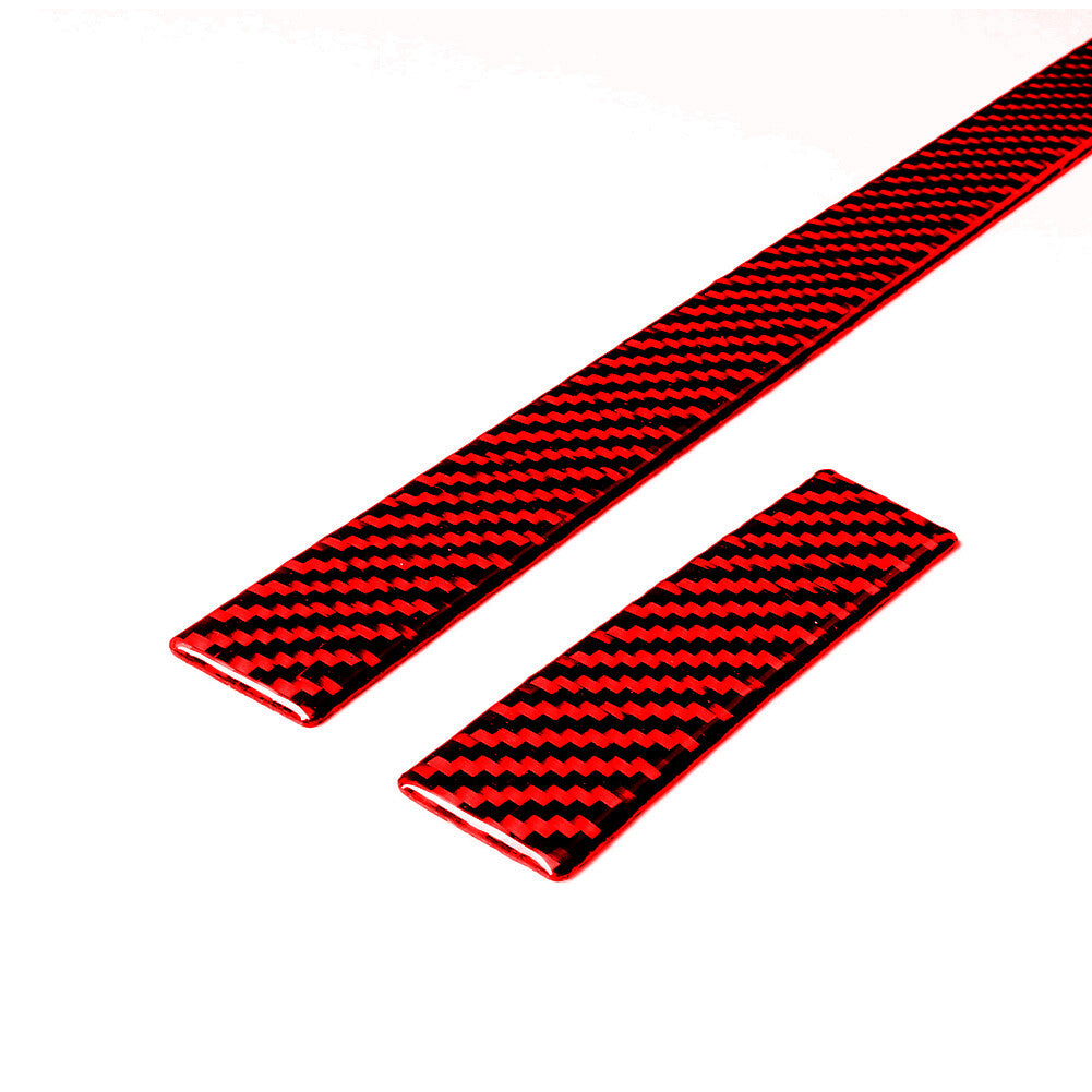 Red Carbon Fiber Interior A/C Switch Panel Cover Trim for Corolla 2014-18 v
