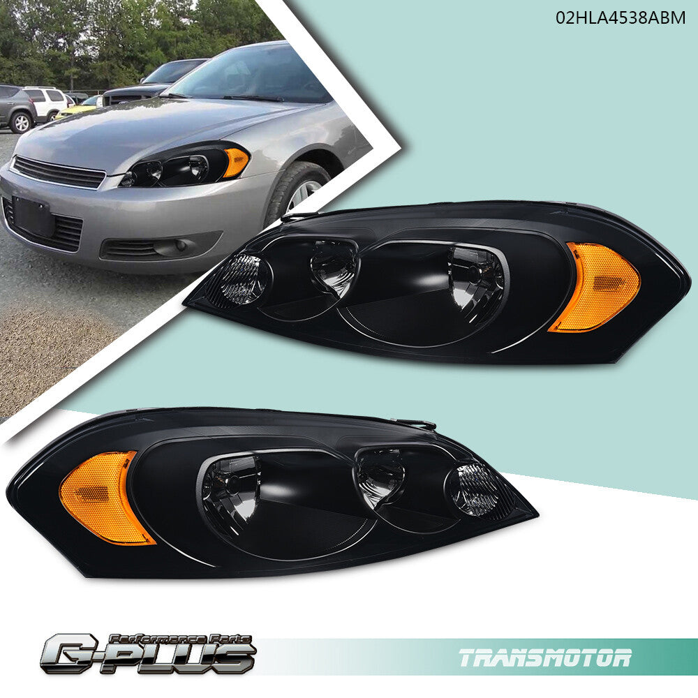 Suitable for 2006-2016 IMPALA Limited Edition Black House Amber Corner Headlamp