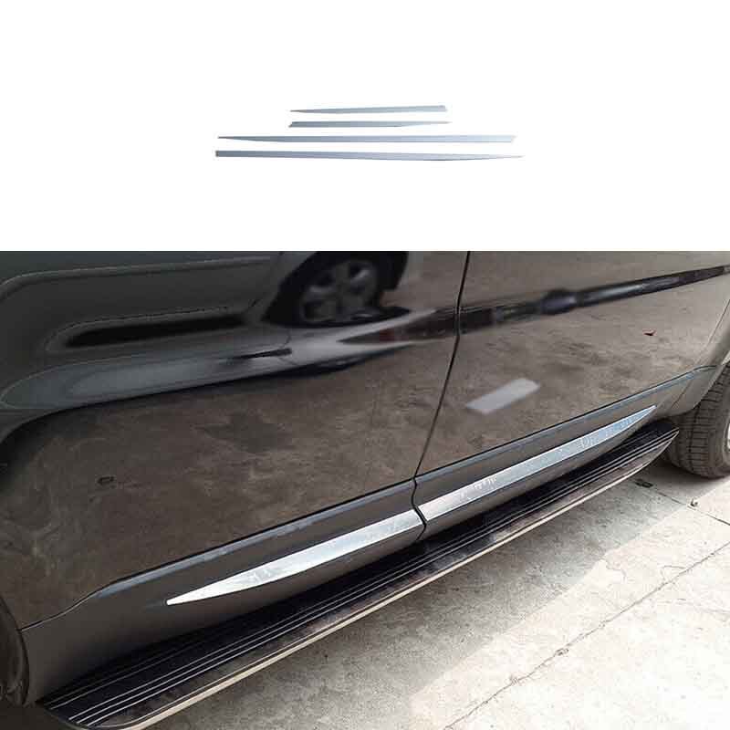 2014-2017 for Range Rover Sport Silver Steel Strip Trim Car Door Guard Molding