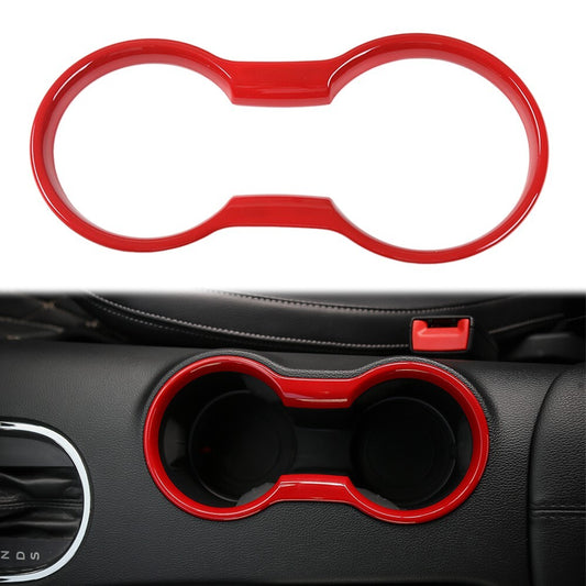Cup Holder Cover Frame Interior Trim Molding  for ford  for Mustang 2015-23 Carbon