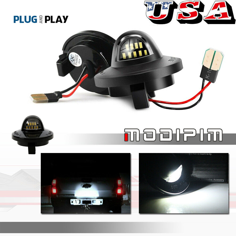2-Piece LED Permit Board Light Rear Brake Label Assembly Light  for ford  F150 F250 F350 Q