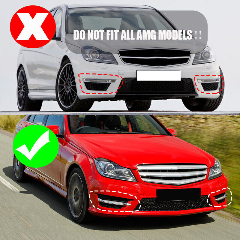 The right front DRL fog light is suitable for W204, W212, C250, C280, C350, and E350. n