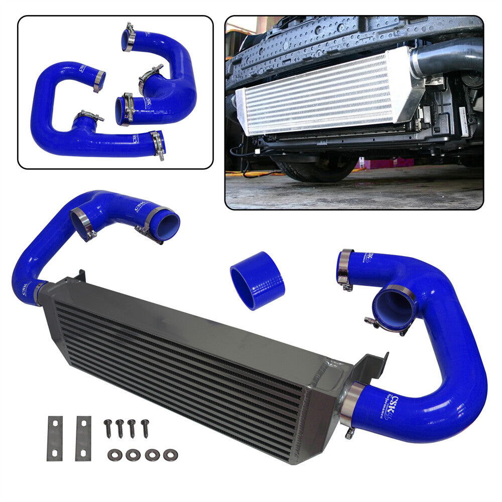 FMIC Twin Intercooler Upgrade+ Hose Kit for Volkswagen for Golf R GTI MK7 2015-2017