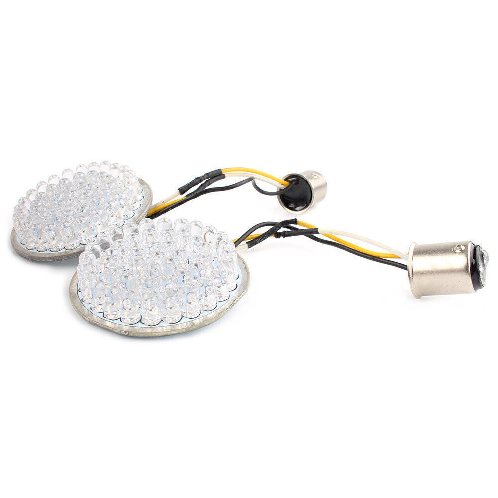 2 Style 1157 Rear LED Turn Signal Light Inserts Bulb Fit for Harley Touring