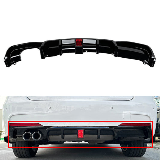 Rear Bumper Protector Spoiler Lip fit for BMW 3 Series F30 F31 F35 M Sport 12-19 Q
