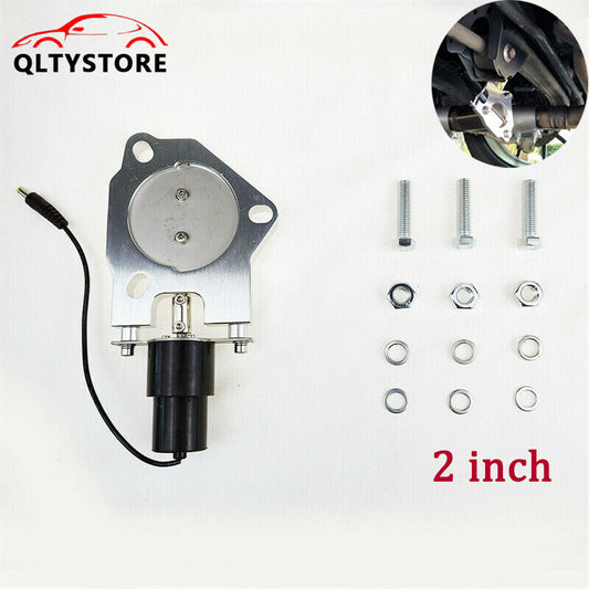 2-inch 51mm Electric Exhaust Control Valve Remote Control Kit with Stainless Steel Connector and Motor Q