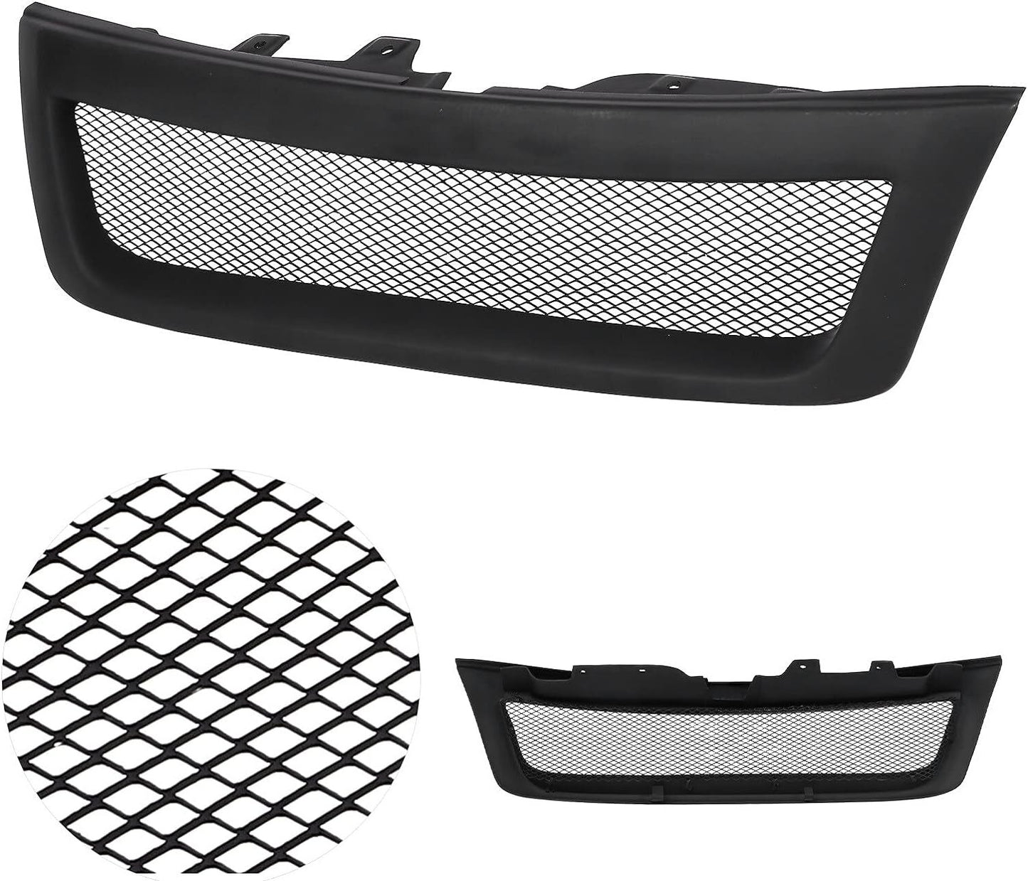 Matte Black Front Bumper Grille Grill Fiberglass For 2009-2013 for Subaru Forester