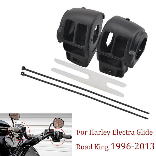 Handlebar control switch housing protective cover kit for Harley Touring 1996 - 2013 - n