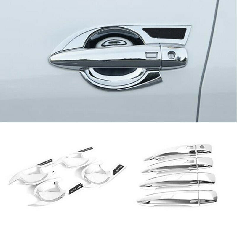 12X ABS Chrome Exterior Door Handle Bowl Cover Trim for Nissan Sentra 2020-2022
