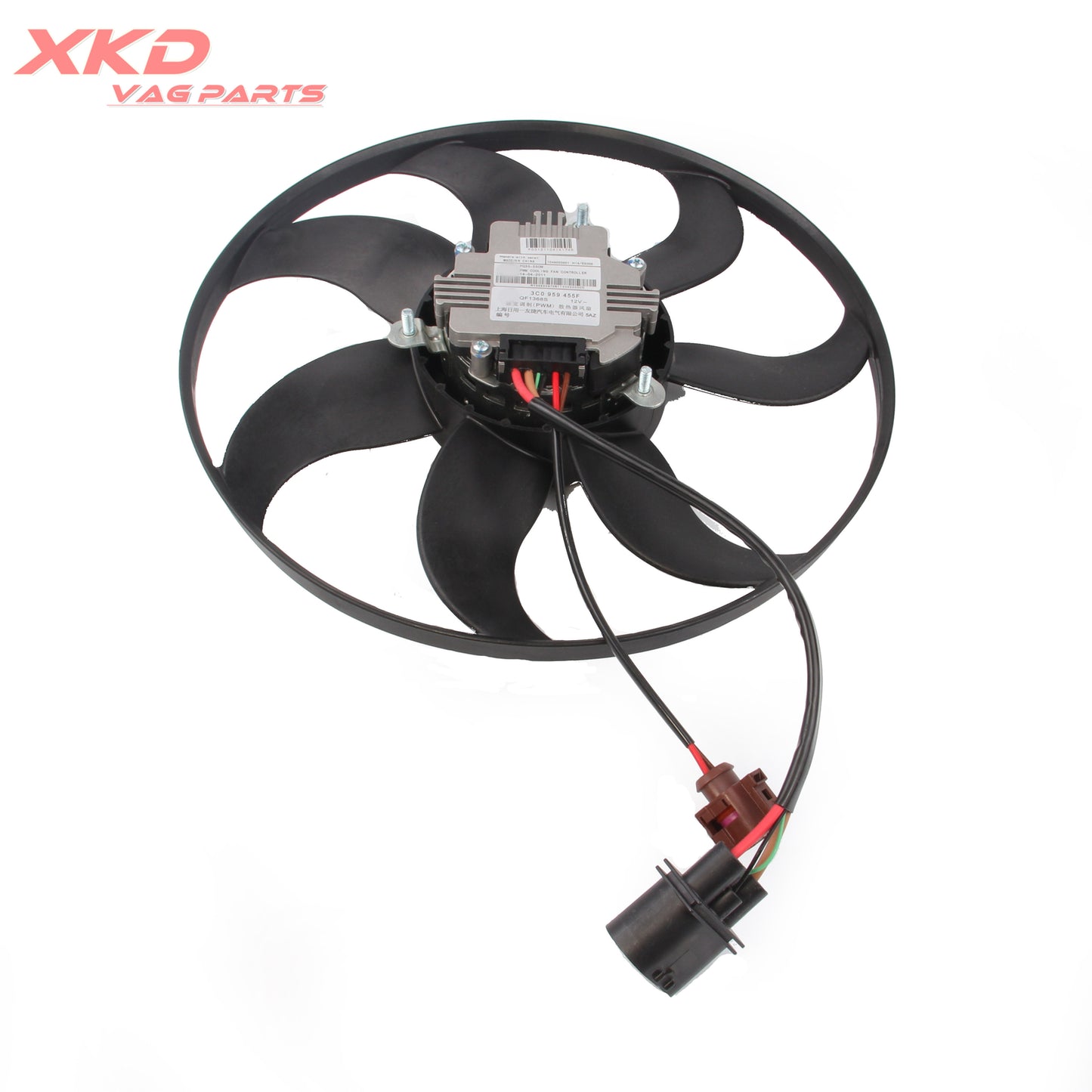 Radiator Cooling Fan Assembly fit for VW for Golf for Jetta for Passat for AUDI A3 3C0959455F Q