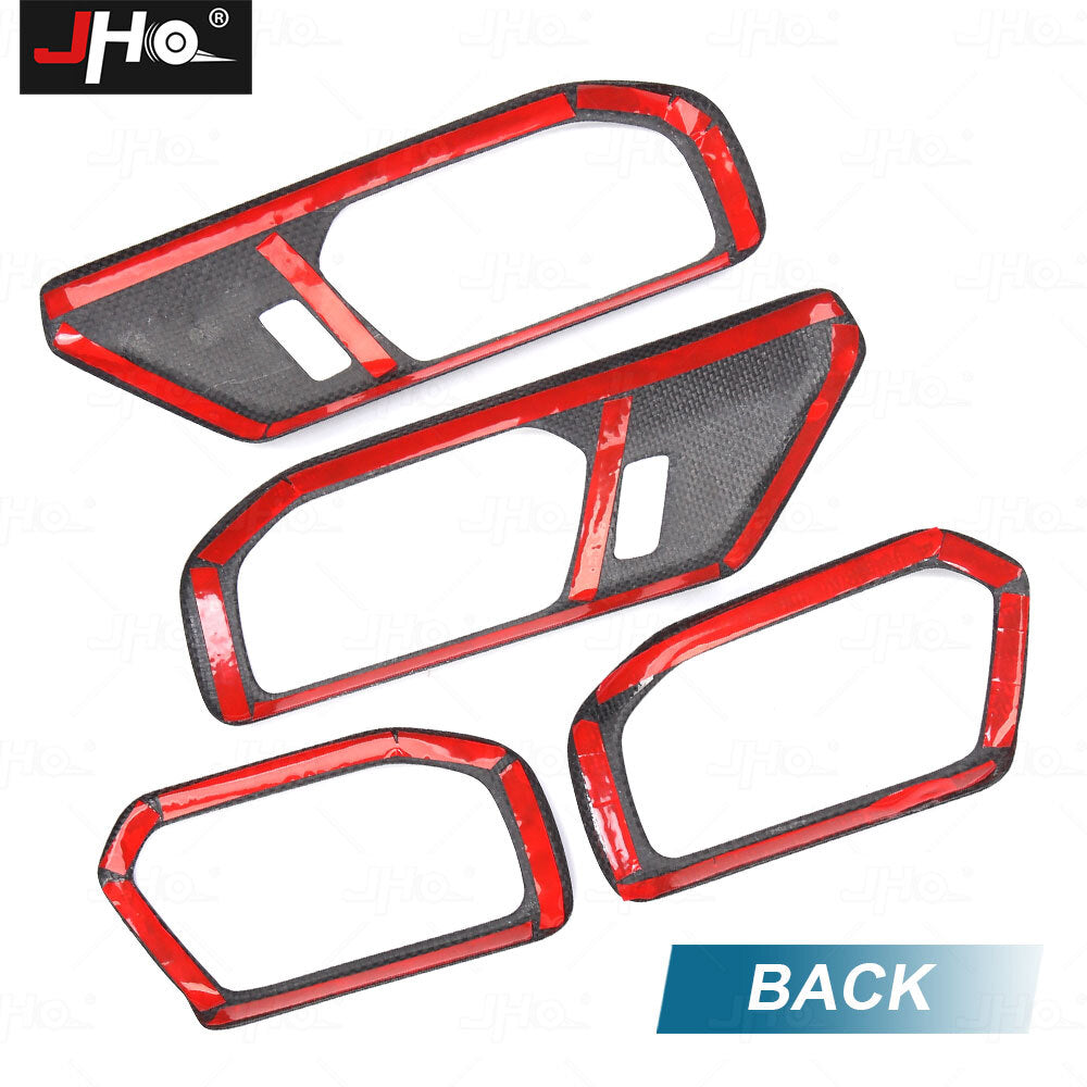Real Carbon Fiber Car Interior Door Handle Cover for Ford Bronco 2021+
