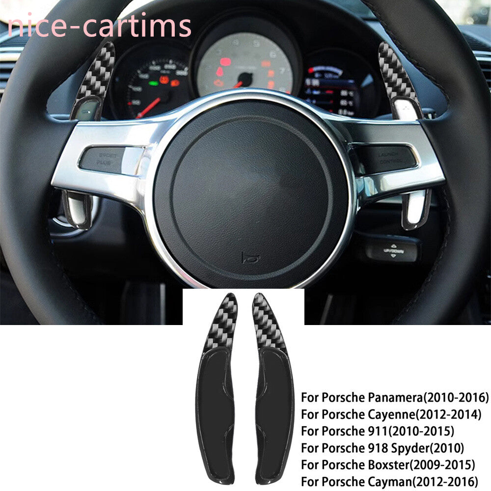 ABS/Carbon Steering Wheel Shifter Paddles for Porsche for Panamera for Cayenne 911 10-16