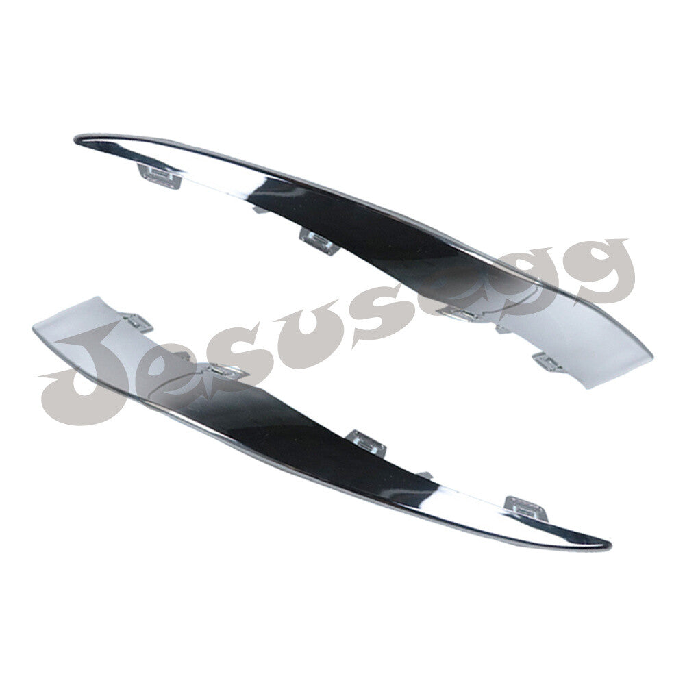 2x Lower Bumper Cover Trim for 2019-2022 for Mercedes C300 Front Left Right Chrome