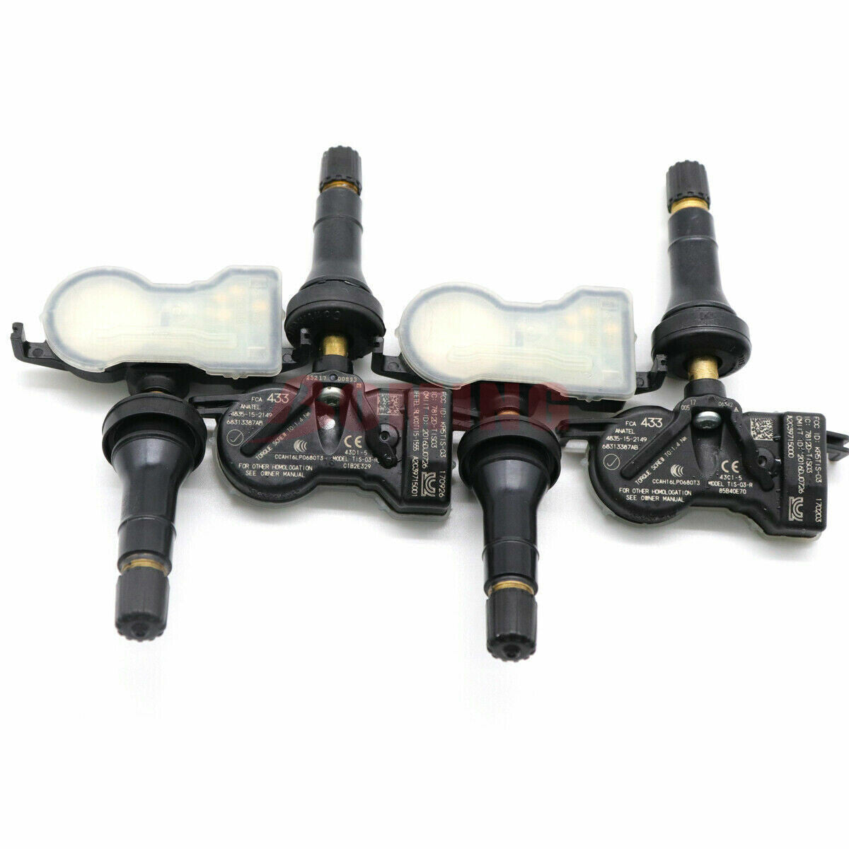 for Jeep Renegade for Fiat 500X 2016-2021 Tire Pressure Sensor TPMS 68313387AB 4PCS