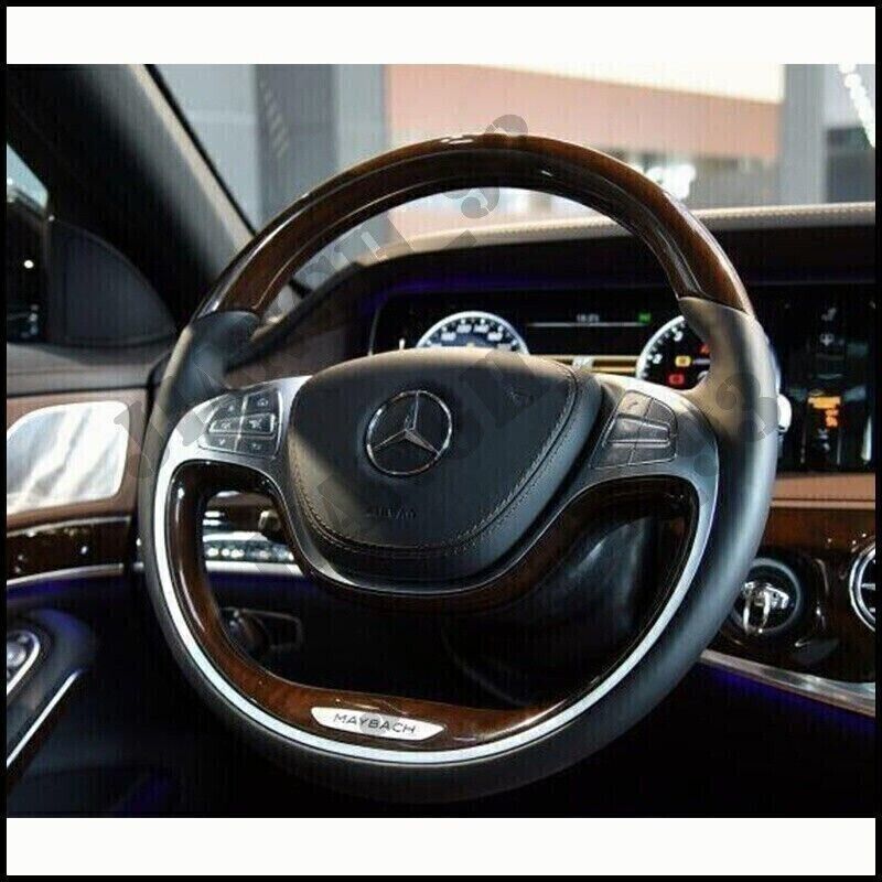 for Maybach Silver style steering wheel emblem Badge for Maybach 14-17 S-Class