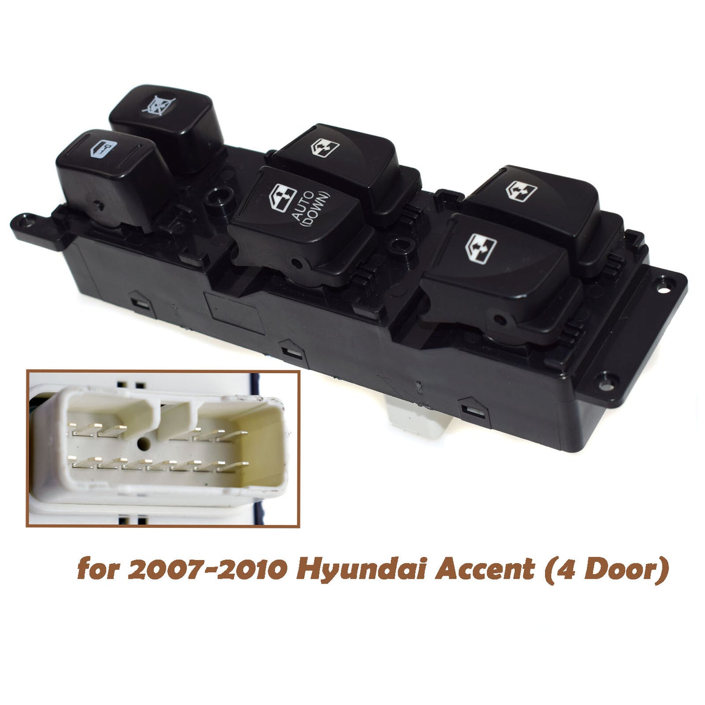 Master Power Window Door Switch for 2007-2010 Modern Accord 4 Doors 93570-1E111- n