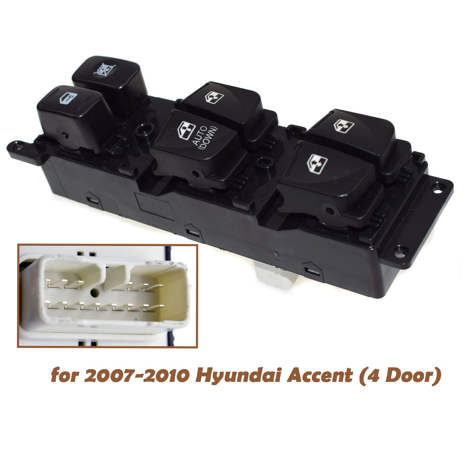 Master Power Window Door Switch for 2007-2010 Modern Accord 4 Doors 93570-1E111- n
