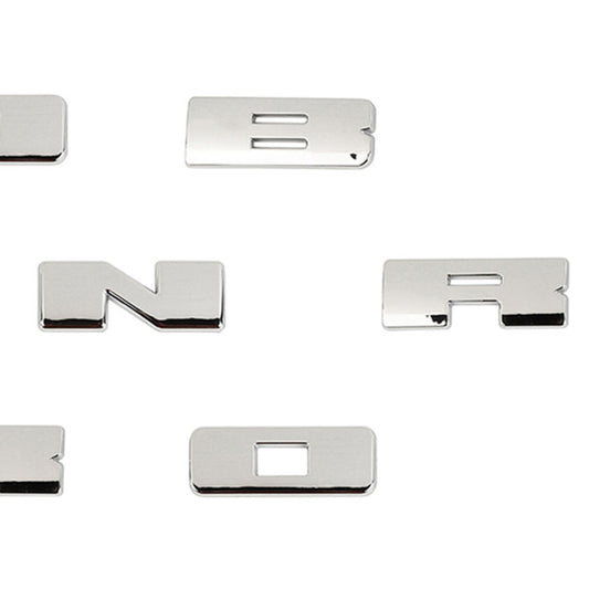 Chrome Grille Emblem Letter Overlay Decal Cover Trim for Ford Bronco Sport 2021+