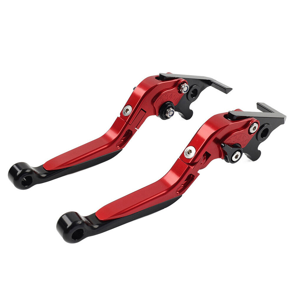 CNC Folding Extendable Brake Clutch Levers for Honda VFR1200/F 2010-2014 Red Q