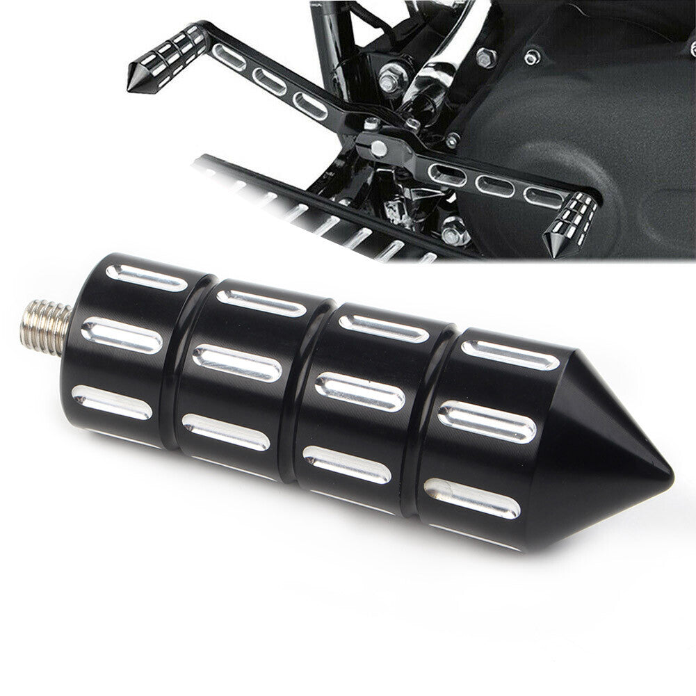 for Harley Dyna Road Glide Softail Black Cut Spike Gear Shift Lever Shifter Peg Q