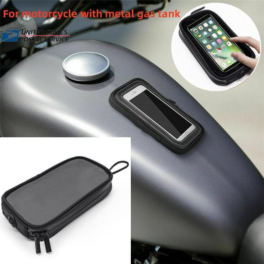 1PC Magnetic Sport bike Motorcycle Fuel Tank Bag Cell Phone Holder Pouch Case US Q