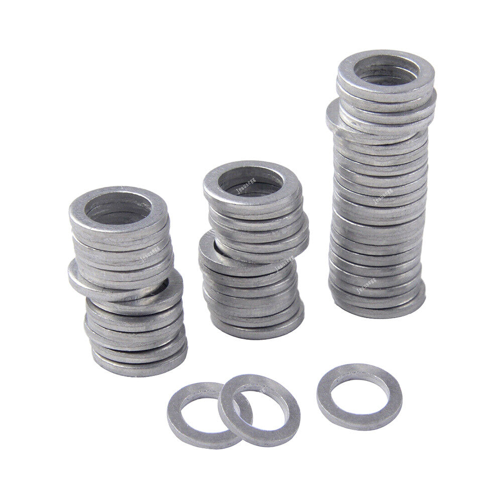 50x Engine Oil Crush Washers Drain Plug O Ring Gaskets Seal 11.9mm ID. 19.7mm OD Q