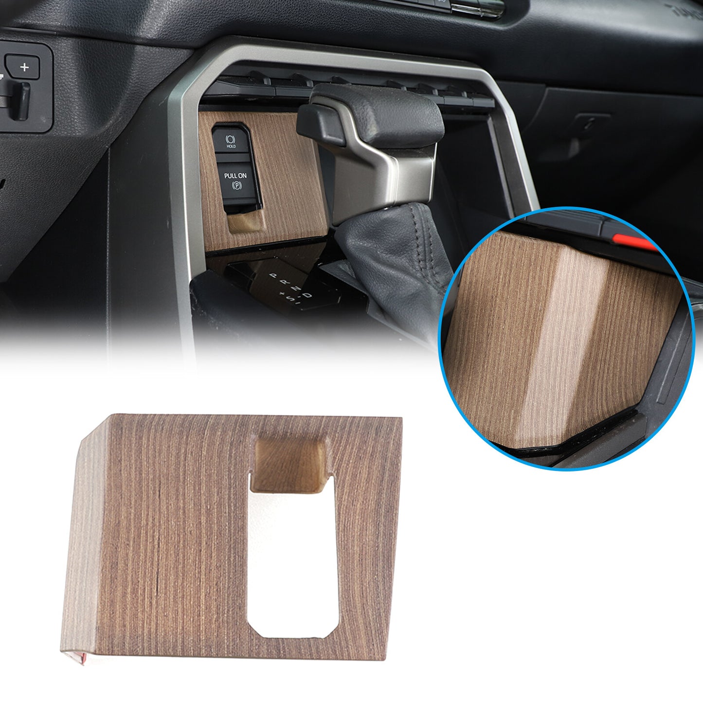 4-Pack Gloss Black Exterior Door Handle Cover Trim for Tundr@ 2022-2023 - v