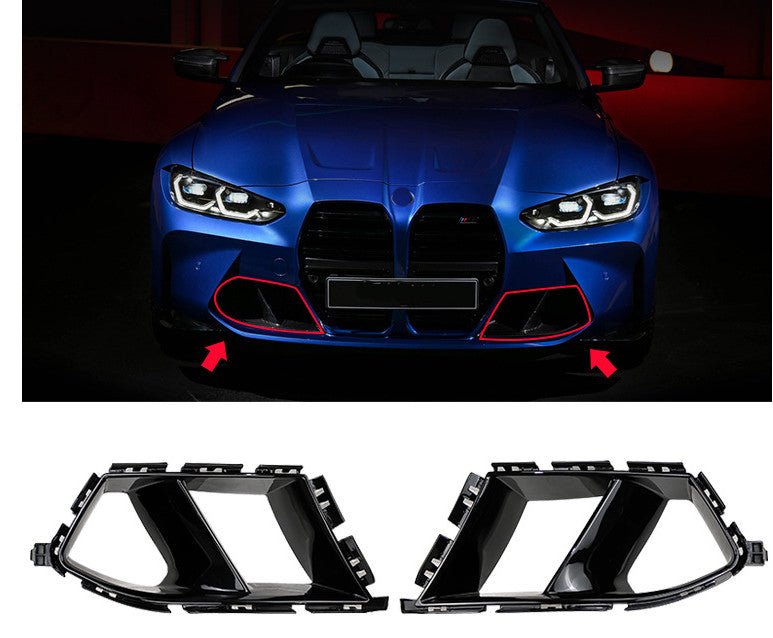 Front Bumper Vent Grill Air Duct Grille Cover Gloss for BMW G80 M3 G82 G83 M4