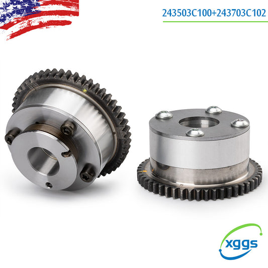Two intake camshaft VVT sprockets are suitable for HYUNDAI for Kia Santa Fe Sorento Azera 3.3 3.8L. Q