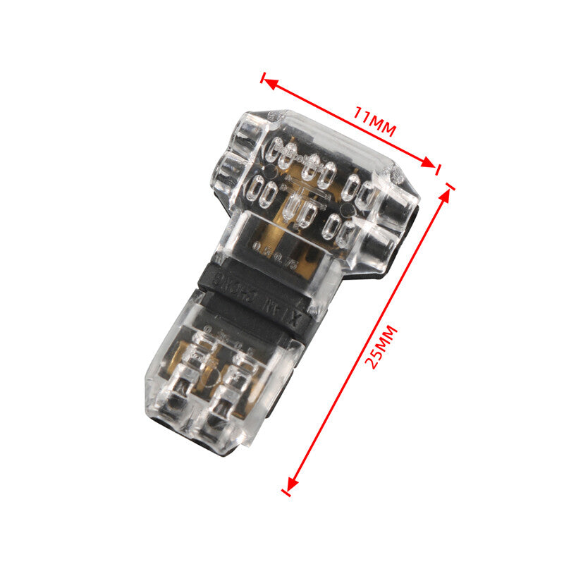 12-pack 2-pin 3-way wire connectors, low voltage T-tape, compact wire connectors AWG- n