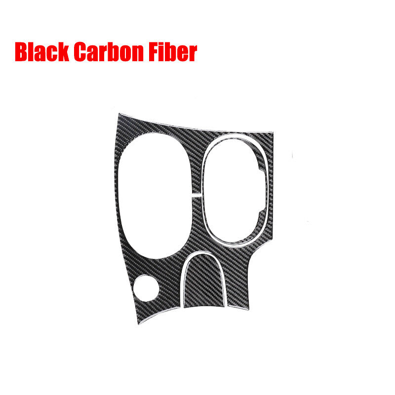 Carbon fiber car gear shift panel decorative sticker for Corvette C6 2005-13- n