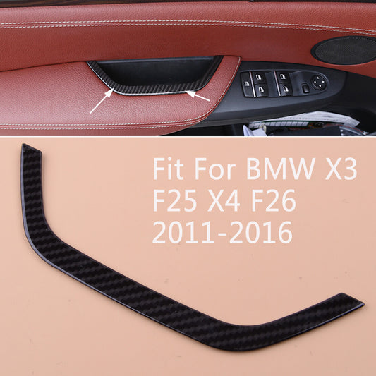 Interior Door Handle Storage Decor Cover Trim fit for BMW X3 F25 X4 F26 2011-16