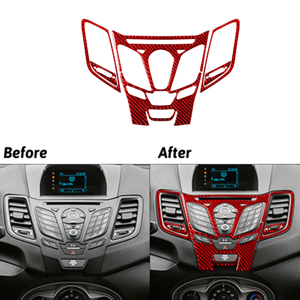 12X Red For Tacoma Carbon Fiber Front Door Panel Cover Trim 2016-2021 v