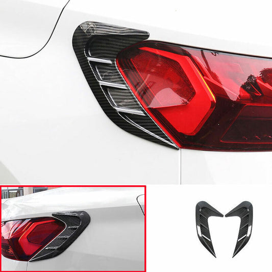 for Audi A3 2022-2024 ABS Carbon Fiber Rear Tail Light Lamp Strip Cover Trim 2P
