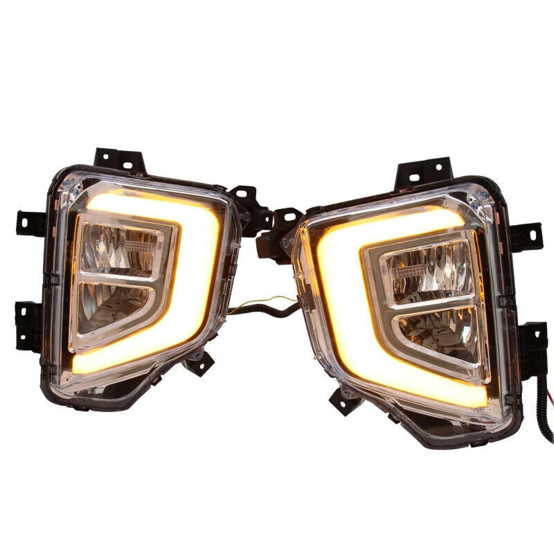 A pair of LED fog lights and daytime running lights suitable for Mitsubishi L200 / Triton 19-21 LH+RH