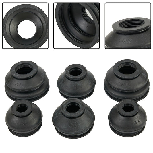 6 Pcs Rubber Tie Rod End Ball Joint Dust Boots Dust Cover Boot-Gaiters v