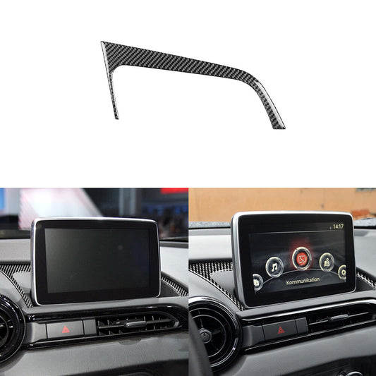 4Pcs Carbon Fiber Interior Door Panel Strip Cover Trim for Audi A4 S4 2005-2008 v