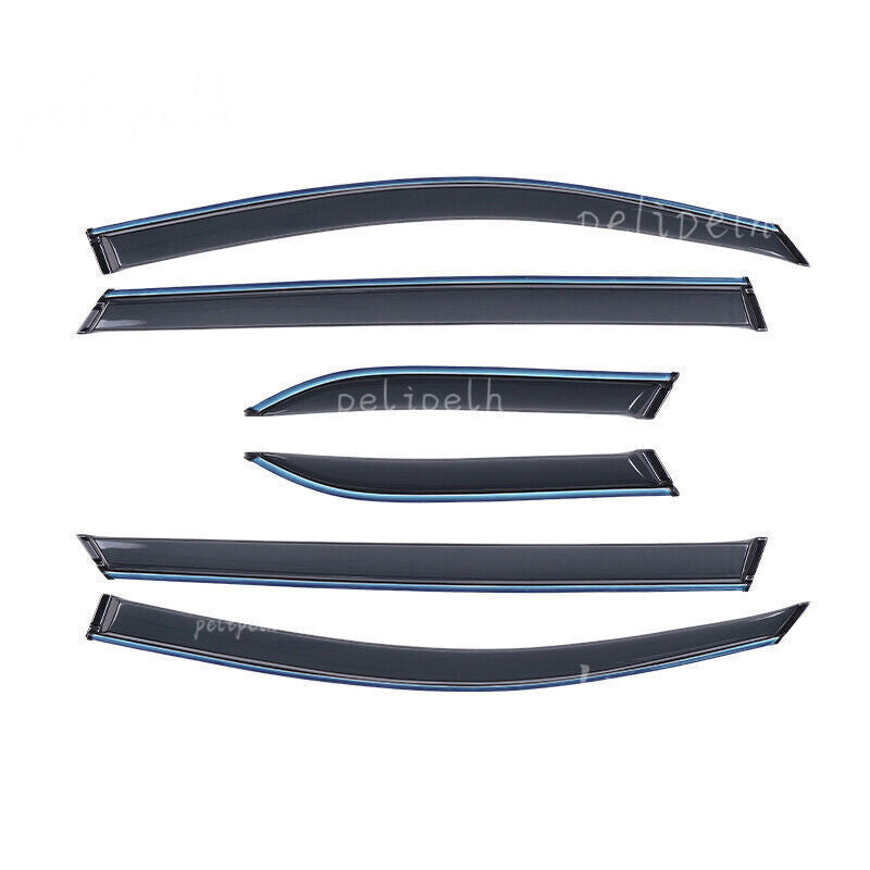 6P for Audi Q7 SQ7 2020-2024 Window Wind Visors Sun Rain Guard Vent Deflector