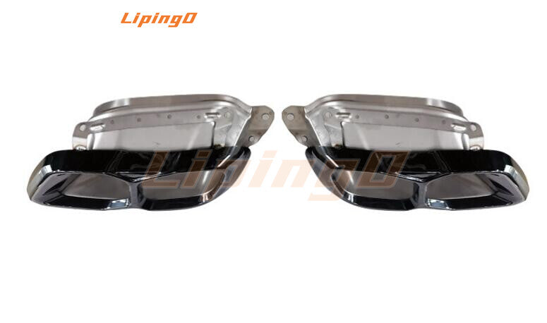 Black Rear Bumper Tail Exhaust Pipe Tips For X5 X6 X7 G05 G06 G07 2020-2023 n
