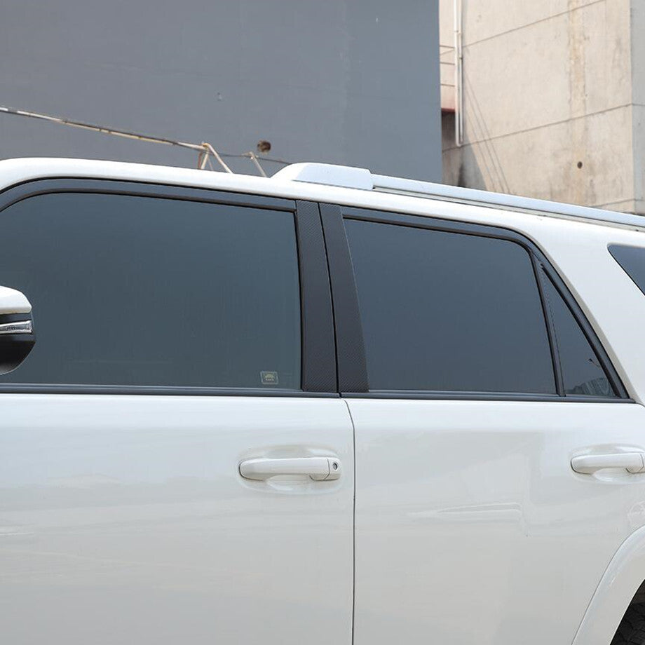 For 2010-2023 4Runner Carbon Fiber Door Window Pillar Post Decal Sticker v